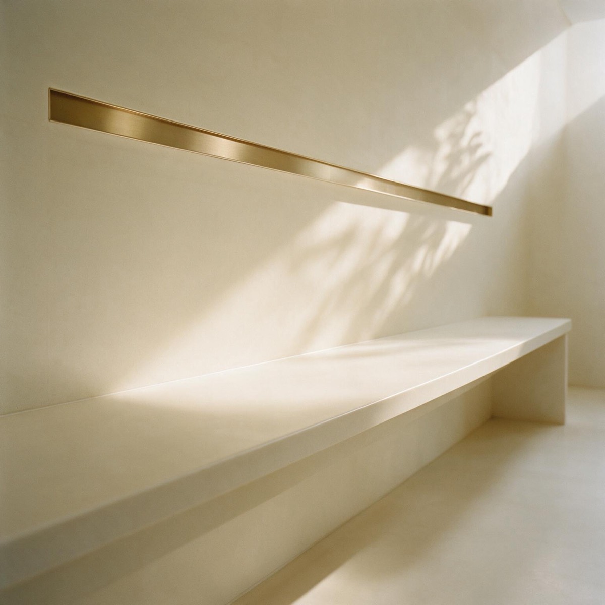 A monolithic pale laboratory form under even light
