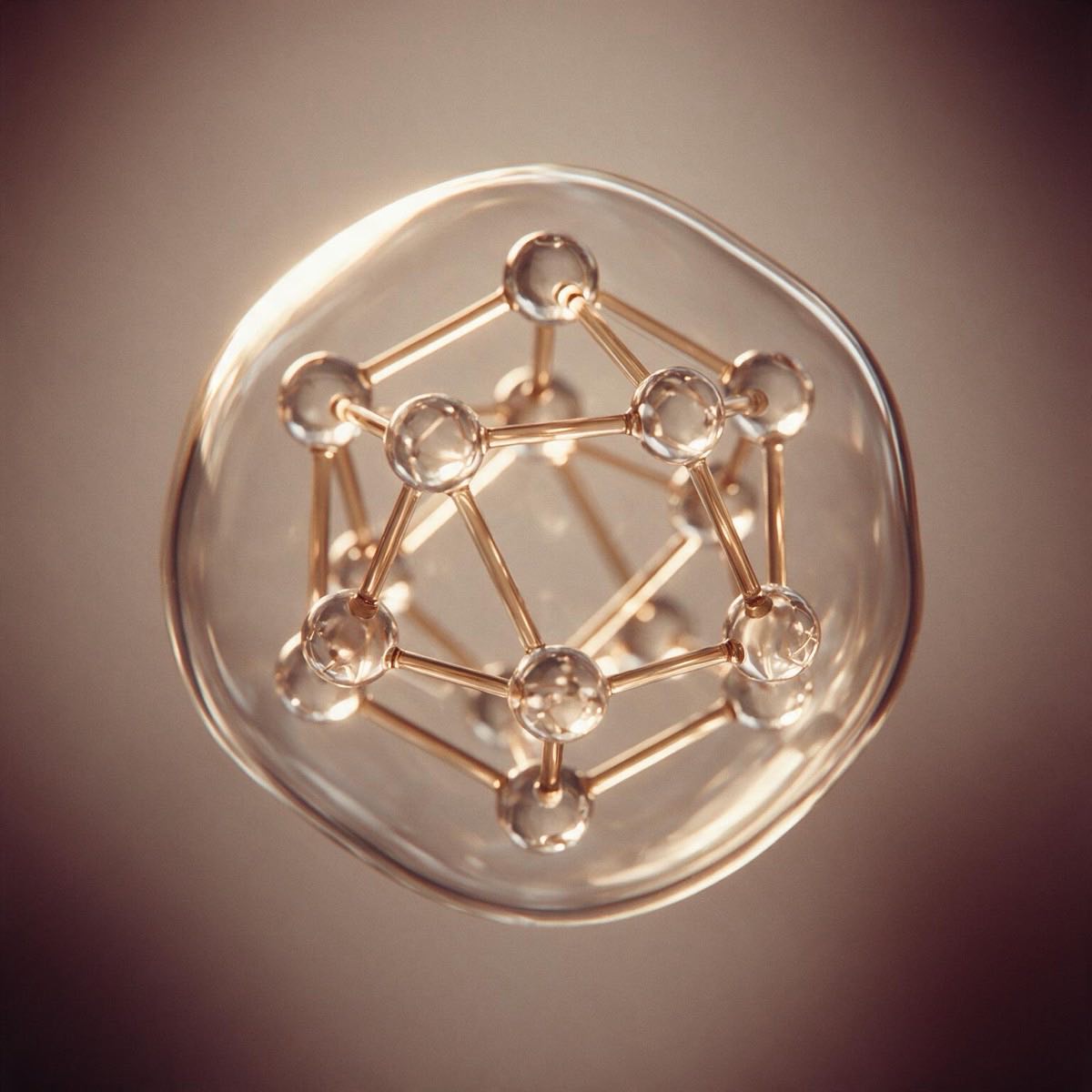 A protective film of fluid beading over a surface