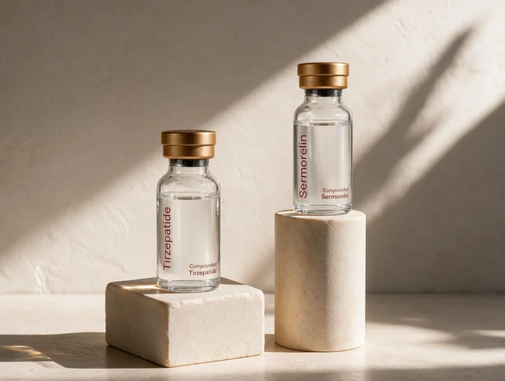 Tirzepatide, Sermorelin vials